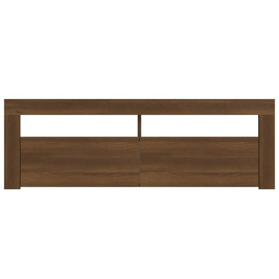 vidaXL Szafka pod TV z oświetleniem LED, brązowy dąb, 120x35x40 cm model standard