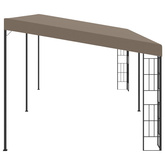 vidaXL Altana przyścienna, 6 x 3 m, taupe, tkanina