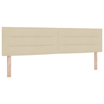 Łóżko z pojemnikiem i materacem LED kremowy 180 x 200 cm
