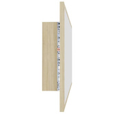 vidaXL Lustro łazienkowe LED, kolor dąb sonoma, 100x8,5x37 cm, akryl