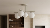 Lampa sufitowa na 4 źródła światła, kaszmirowa K-6043 z serii RAYA