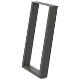 Nogi do stołu jadalnego w kształcie litery U 2 szt. Antracyt 60x(72-73) cm Stal