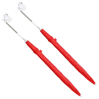 Parasol z Klamrą 2 pcs Czerwony ceglasty ? 105 x 86 cm