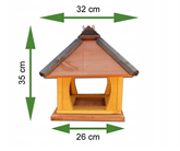 Karmnik dla ptaków drewniany K35