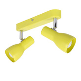Lampa sufitowa Picardo żółta regulowana 2-punktowa E14 metal nowoczesna
