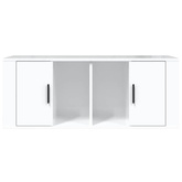 Szafka pod TV, wysoki połysk, biała, 100x35x40 cm vidaXL