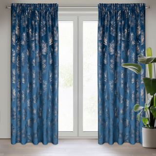 Zasłona Gloria granatowa 140x300