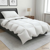 Kołdra FULDA 150 x 200 cm Zima 300 GSM 90% puch gęsi Biały
