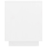 vidaXL Szafka pod TV, biała, 74x35x44 cm, lite drewno sosnowe