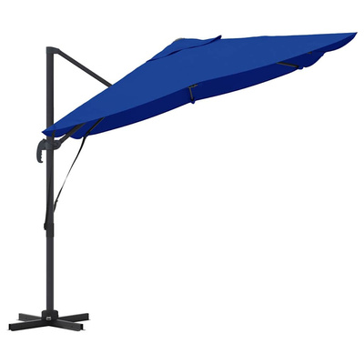 Parasol plażowy 351 x 250 x 260 cm Poliester i aluminium
