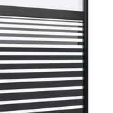 Drzwi szklane 76 x 2 x 205 cm Aluminium Czarny