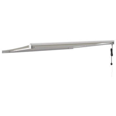 Zwijana markiza, kremowa, 4x3 m, tkanina i aluminium
