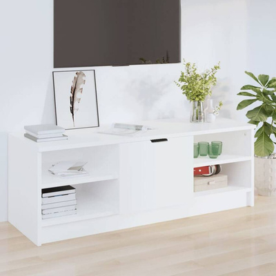 vidaXL Szafka pod TV, biała, 102x35,5x36,5 cm, materiał drewnopochodny