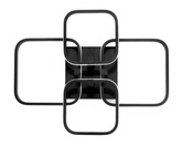 Lampa Dekoracyjna 72W Czarna 4 Kwadraty + pilot DL-C02 QUATRO