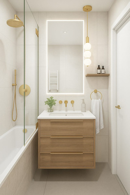 Nowoczesna minimalistyczna sferyczna lampa wisząca TRIO GOLD ADANI AD185