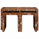 Stolik Nesting 3 szt. Brązowy 82 x 40 x 46 cm