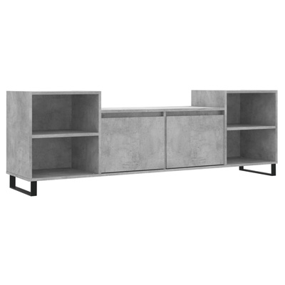 vidaXL Szafka pod TV, szarość betonu, 160x35x55 cm
