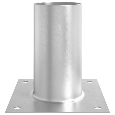Okrągły kotwicy gruntowej 12 pcs srebrny 15 x 15 x 15 cm Metal