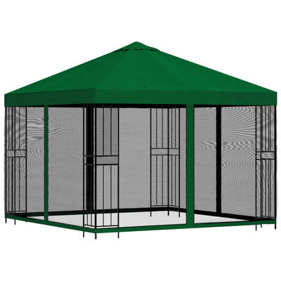 Altana ogrodowa ze ścianami bocznymi 3 x 3 m zielony