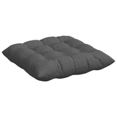 Poduszki na siedziska 4 pcs Ciemnoszary 40 x 40 x 6 cm tkanina