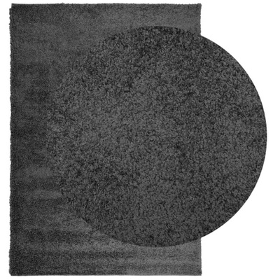 vidaXL Dywan z długim włosiem PAMPLONA, antracytowy, 120x170 cm