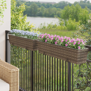 Balustrada 2 pcs 80 x 17 x 17 cm Metal