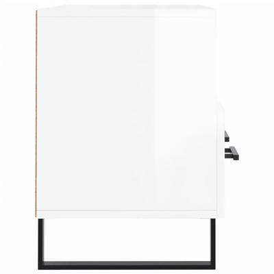 vidaXL Szafka pod TV, biała, wysoki połysk, 102x36x50 cm model standard