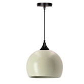 Lampa wisząca PONTE 1x40W E27 czarna z oliwkowym kloszem, nowoczesna oprawa sufitowa do kuchni, jadalni, salonu, minimalistyczny design