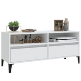 vidaXL Szafka pod TV, biała, 100x34,5x44,5 cm, materiał drewnopochodny wariant 4