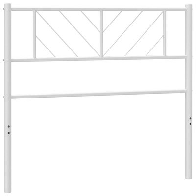 Metalowe wymienne wezgłowie, białe, 90 cm