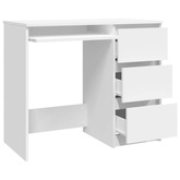 vidaXL Biurko, białe, 90x45x76 cm, materiał drewnopochodny