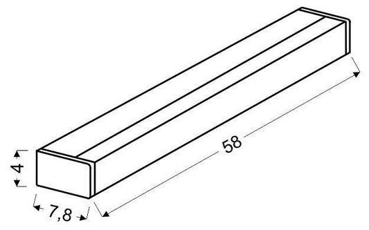 Kinkiet łazienkowy 58cm LED IP44 Metropol 21-53930