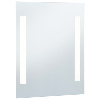 vidaXL Ścienne lustro łazienkowe z LED, 50 x 60 cm