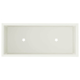 Podwyższona doniczka ogrodowa Biały 60 x 26 x 48 cm Stal