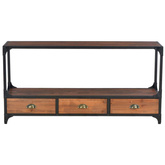 vidaXL Szafka pod TV z 3 szufladami, 120x30x60 cm, lite drewno sosnowe