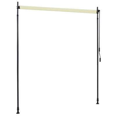 vidaXL Roleta zewnętrzna, 200x270 cm, kremowa