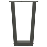Nogi do stolika kawowego w kształcie litery V 2 szt. Antracyt 38x(42-43,3) cm Stal