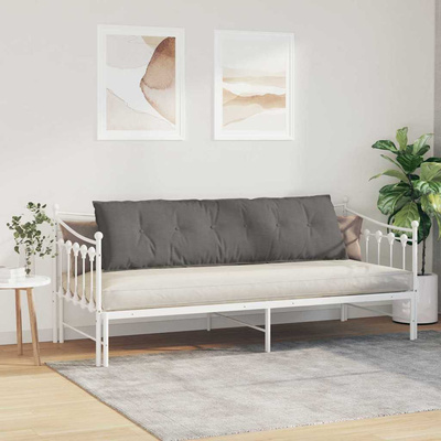 Poduszka na plecy Jasnoszary 180 x 50 cm Tkanina sztruksowa