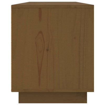 vidaXL Szafka pod TV, miodowy brąz, 156x37x45 cm, lite drewno sosnowe