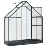 Szklarnia Ogrodowa z drzwiami antracytowy 183,5 x 63,5 x 207 cm