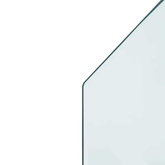 Szklana płyta kominkowa przezroczysty 100 x 50 cm Szkło