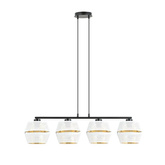 Lampa wisząca  MALIA 4 WHITE/GOLD