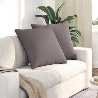 Poduszki na sofę 2 pcs Ciemnoszary 60 x 60 cm tkanina
