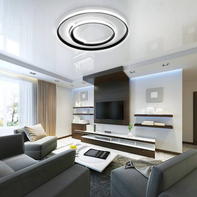 Lampa sufitowa LED okręgi 76W + pilot dl-g03