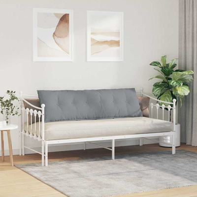 Poduszka na plecy Jasnoszary 160 x 19 x 50 cm tkanina