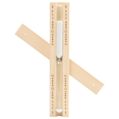 Klepsydra do sauny, 15-minutowa, lite drewno sosnowe