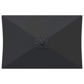 Parasol ogrodowy z oświetleniem LED i podstawą 200 x 300 cm