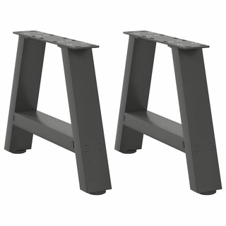 Nogi do stolika kawowego w kształcie litery A 2 szt. Antracyt 50x(30-31) cm Stal