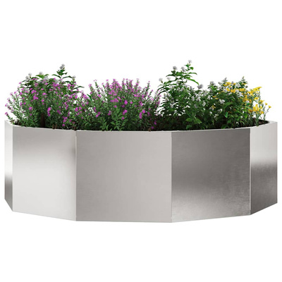 Donica Srebrny 120 x 120 x 35 cm Stal nierdzewna