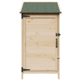 Shed ogrodowy naturalny 59 x 56 x 113,5 cm Drewno Świerkowe